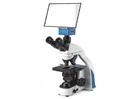 Trinocular10x 20X Digitale Microscoop met Lcd het Scherm Draagbaar Wit