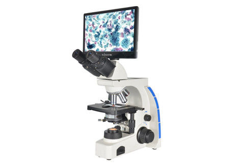 Trinocular het Biologische Lcd Draadloze Contrast van de Microscoop Digitale WF10X 20mm Fase