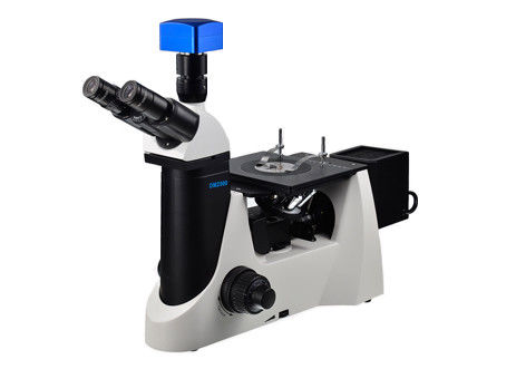 50X-1000X omgekeerde Metallurgische die Microscoop met Gele Blauwgroene en het Polariseren Filters wordt uitgerust