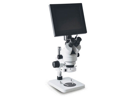 7X-45X gezoem Binoculaire Stereomicroscoop met de Kleurenmonitor van het Vertoningsscherm en LEIDEN Licht voor Cellphone-Reparatie