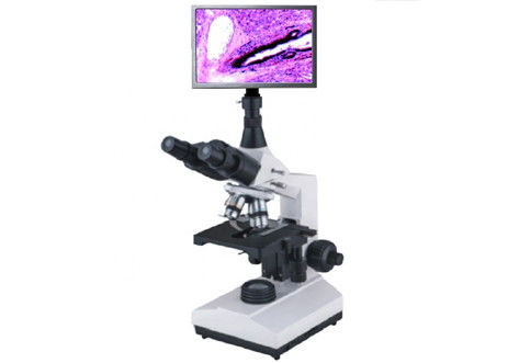 40-1600X biologische Lcd het Schermmicroscoop met Videooutput Helder Gebied