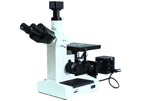 Trinocular keerde Optische Microscoop Biologische PL L40X WF10X Halogeenlamp om