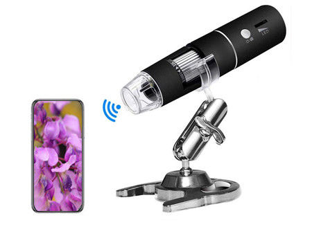 De LEIDENE Optische Digitale Microscoop1080p HD 2MP 1000X Monocular van USB Wifi