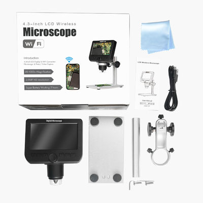 De Handbediende Draagbare Wifi Digitale Microscoop van de uitloperssteun 1080P 1000X voor de Computer van Ipad IPhone Android