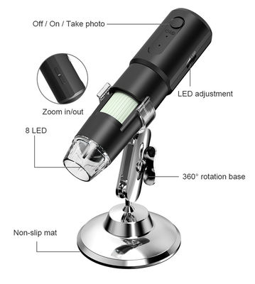 de Microscoop van de het Elektronen480p USB Camera van 1000X Wifi