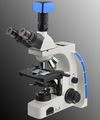 Trinocular het Biologische Lcd Draadloze Contrast van de Microscoop Digitale WF10X 20mm Fase