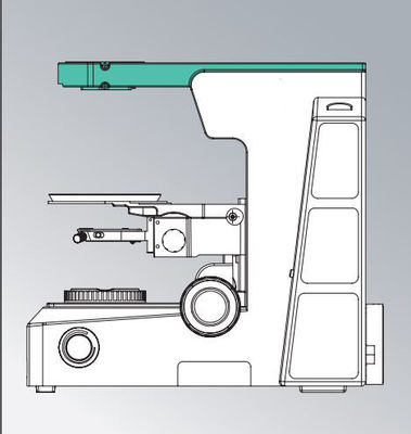 Biologische de Microscoopparagraaf Celular 180 X 155mm van het Trinocular Medische Laboratorium Wit
